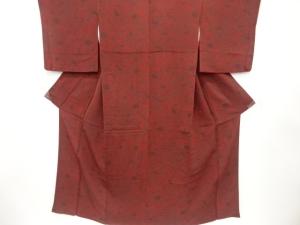 縮緬地型染　茶屋辻模様　小紋着物